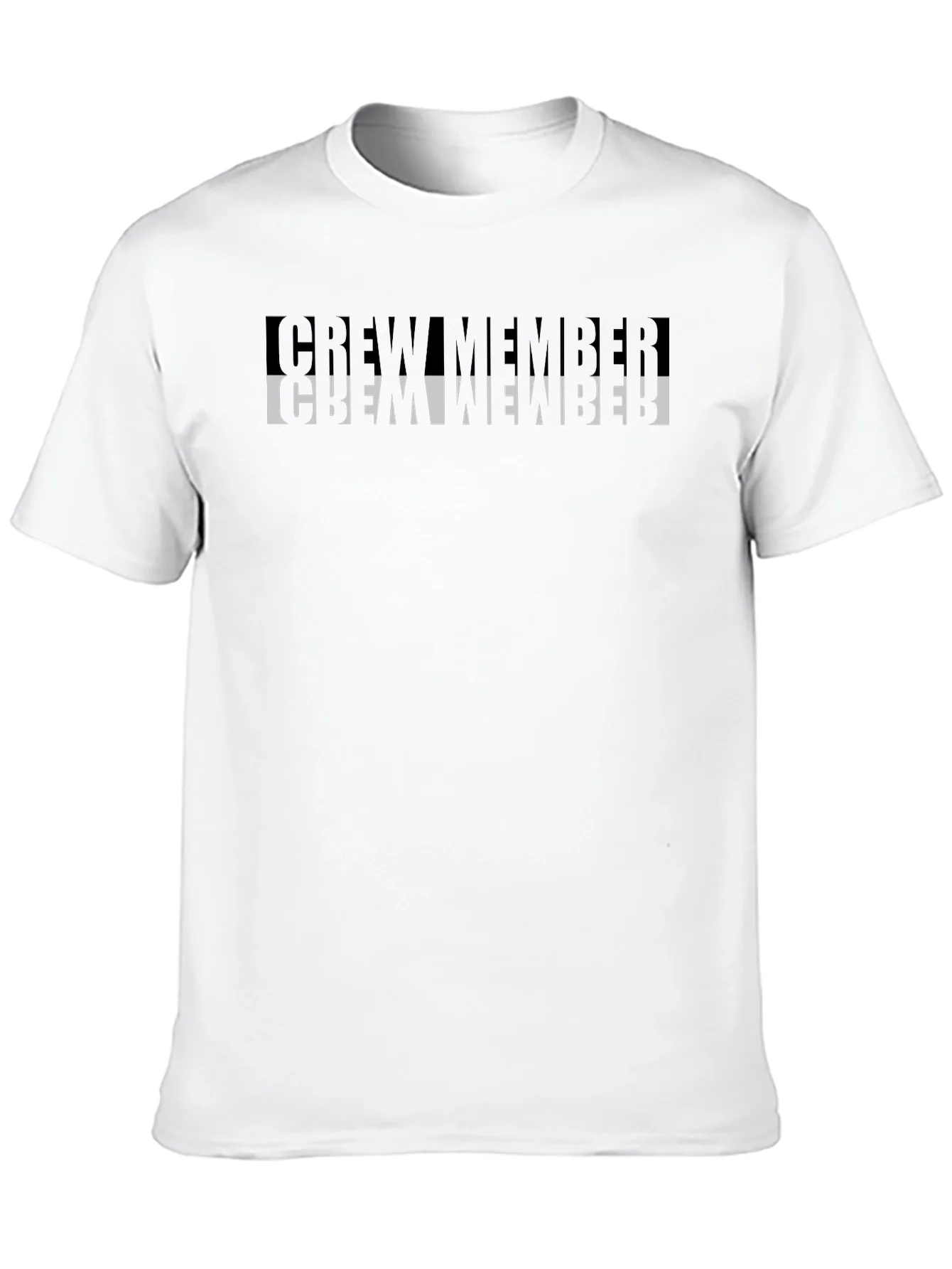 Crew Member Graphic Tee - Black Crew Neck T-Shirt