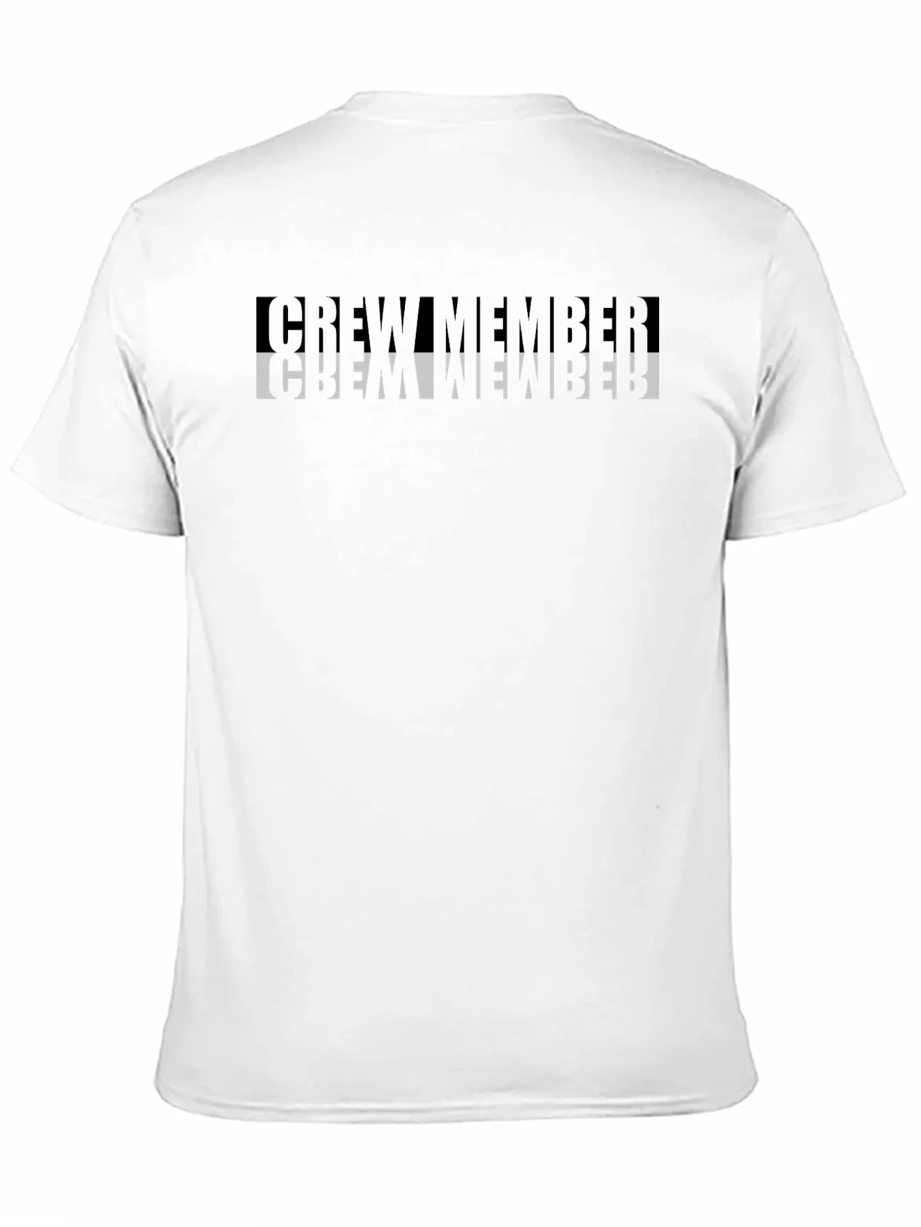 Crew Member Graphic Tee - Black Crew Neck T-Shirt