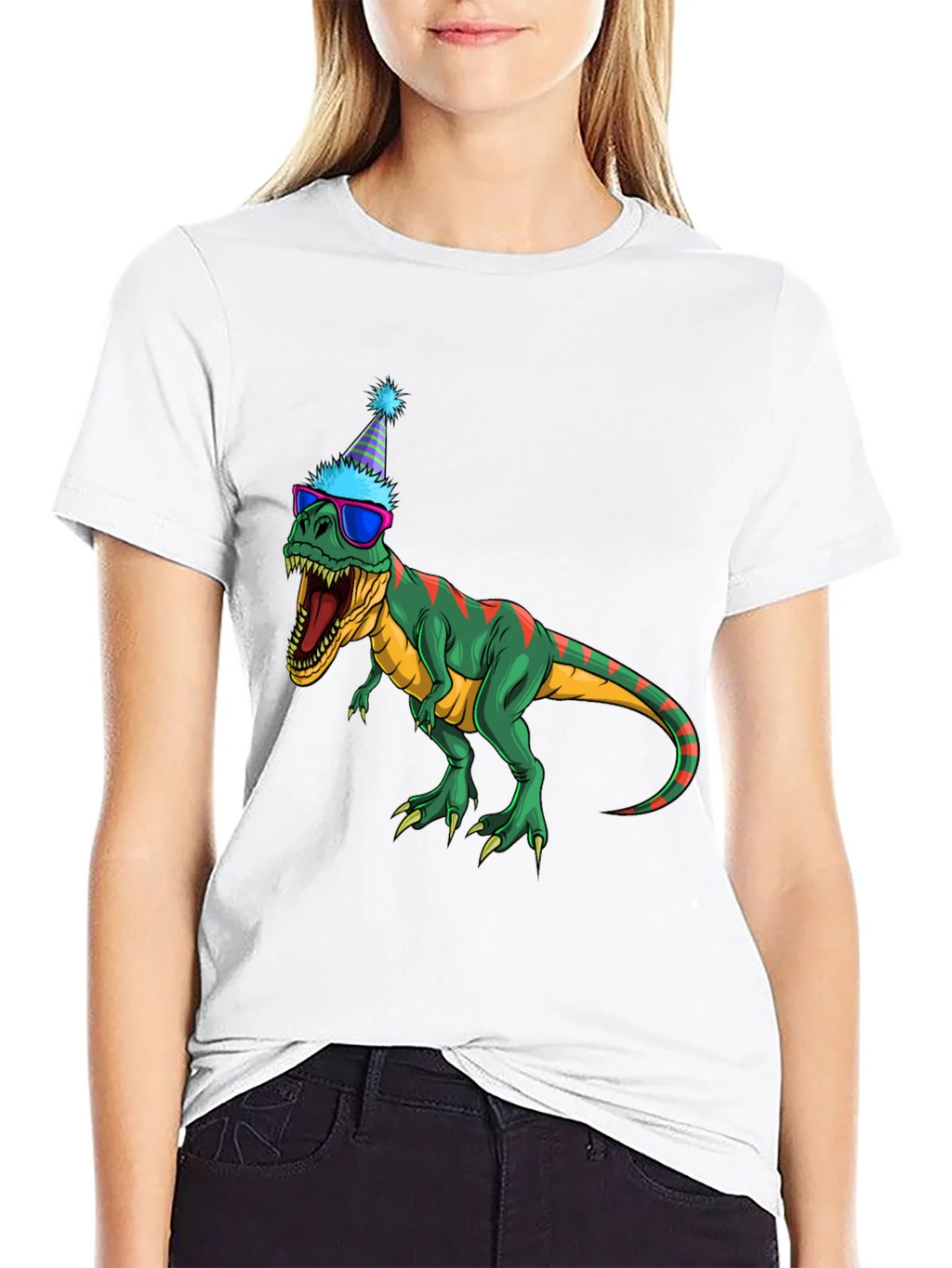 Party Dino T-Shirt - Fun & Festive
