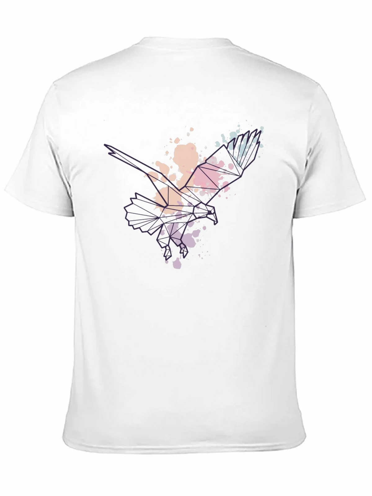 Abstract Eagle Mens Black T-Shirt