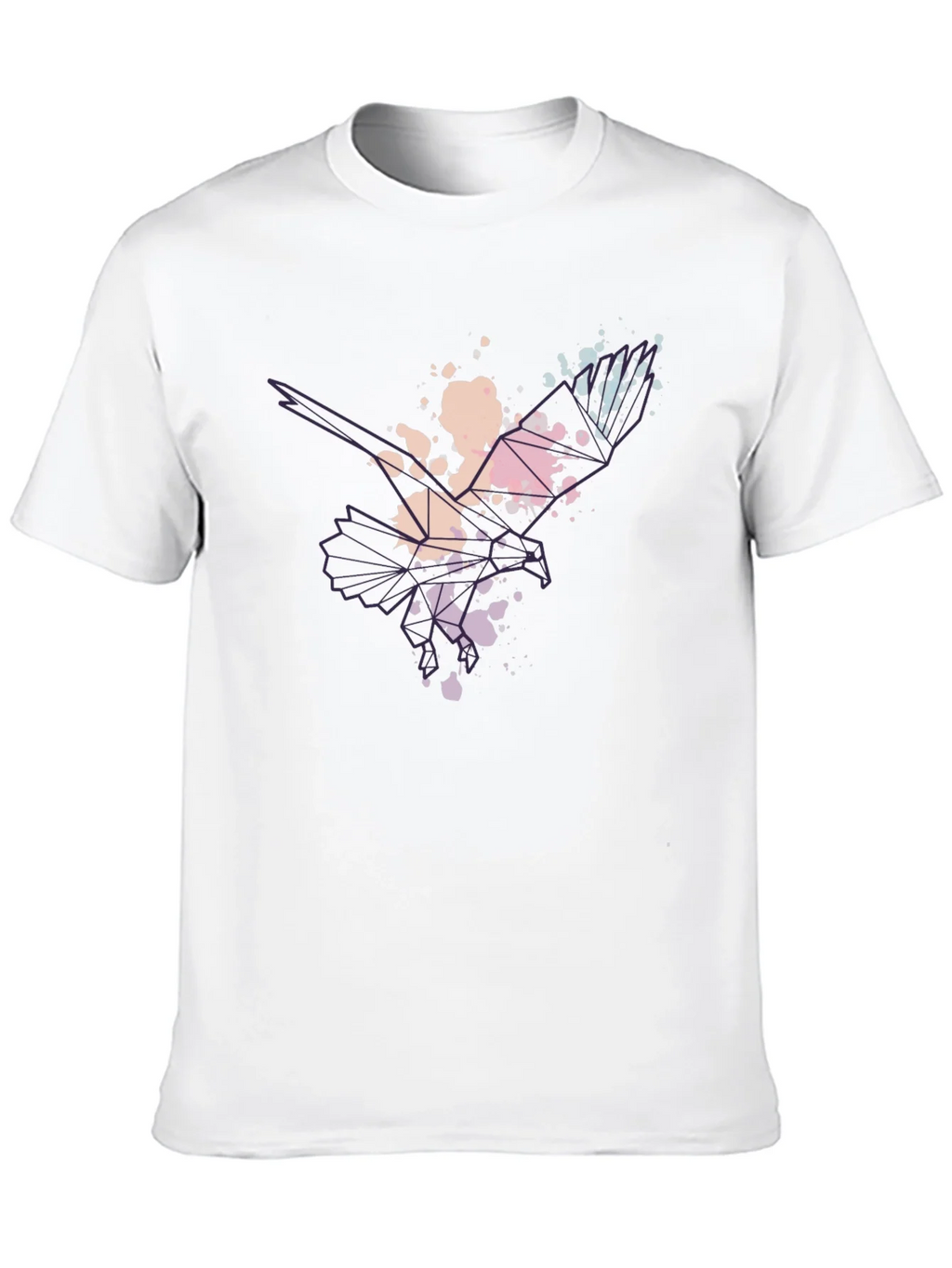 Abstract Eagle Mens Black T-Shirt