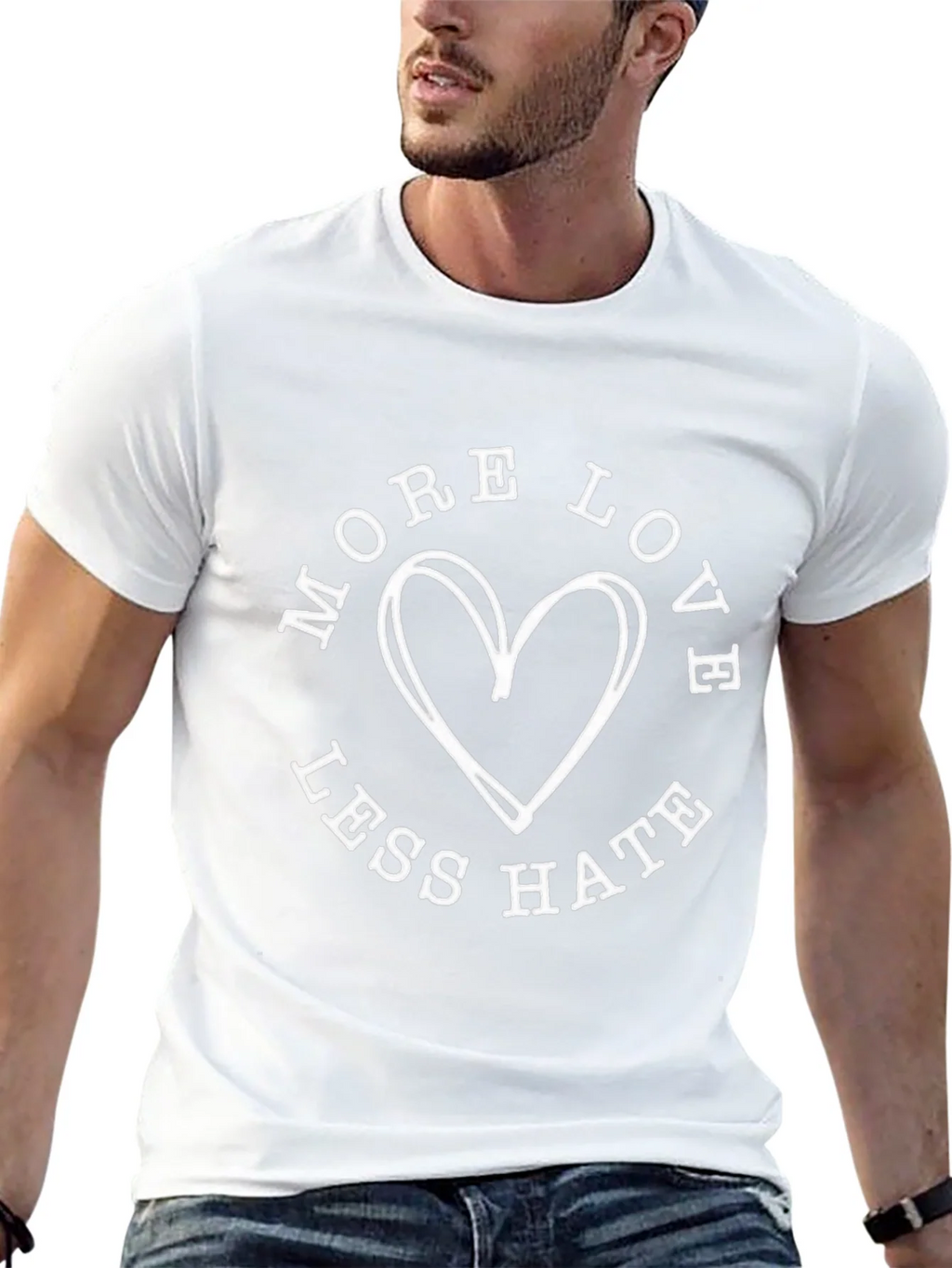 More Love Less Hate Graphic Tee