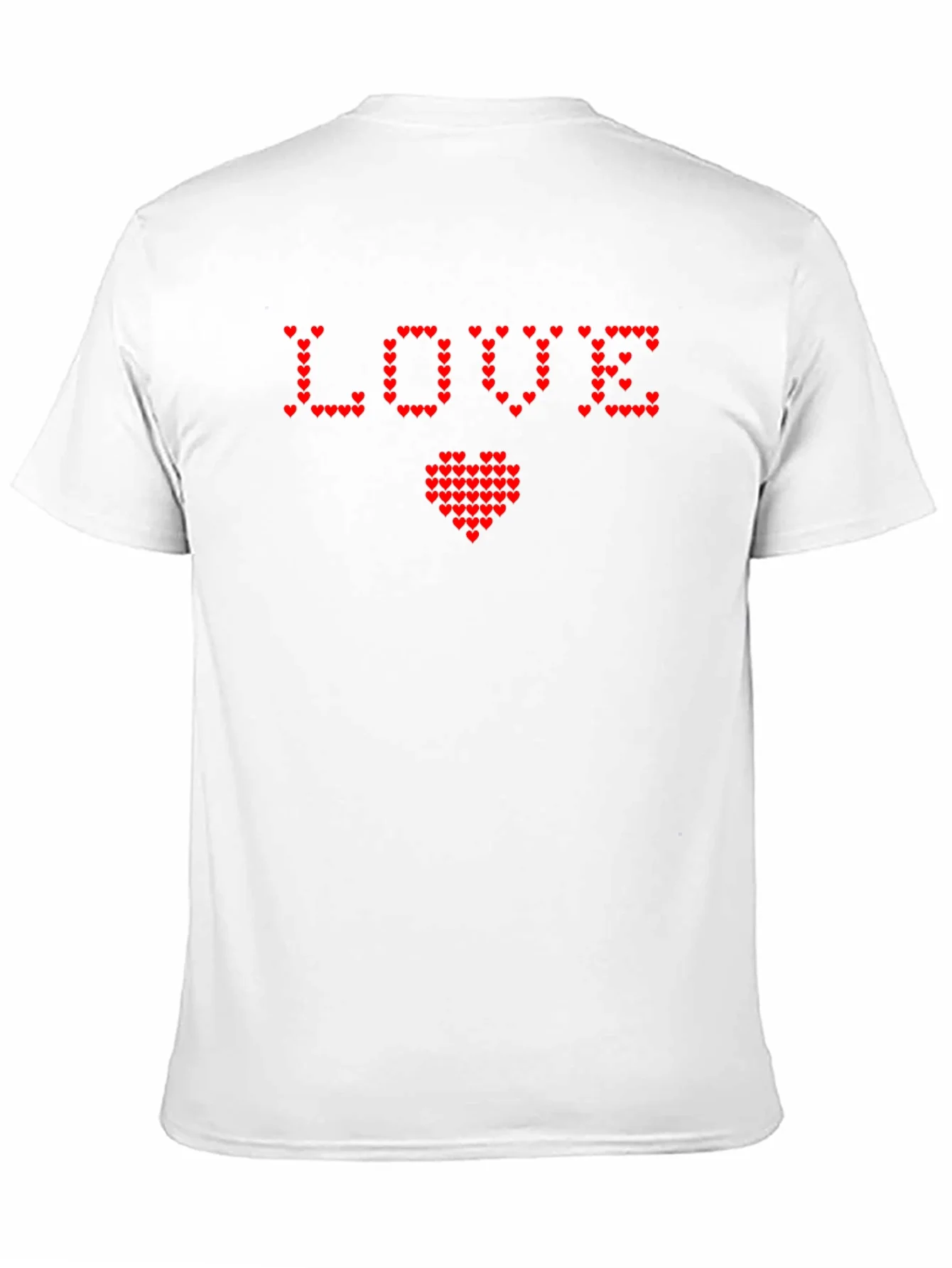 Heart Pixel Love Graphic Tee - Soft Cotton Blend